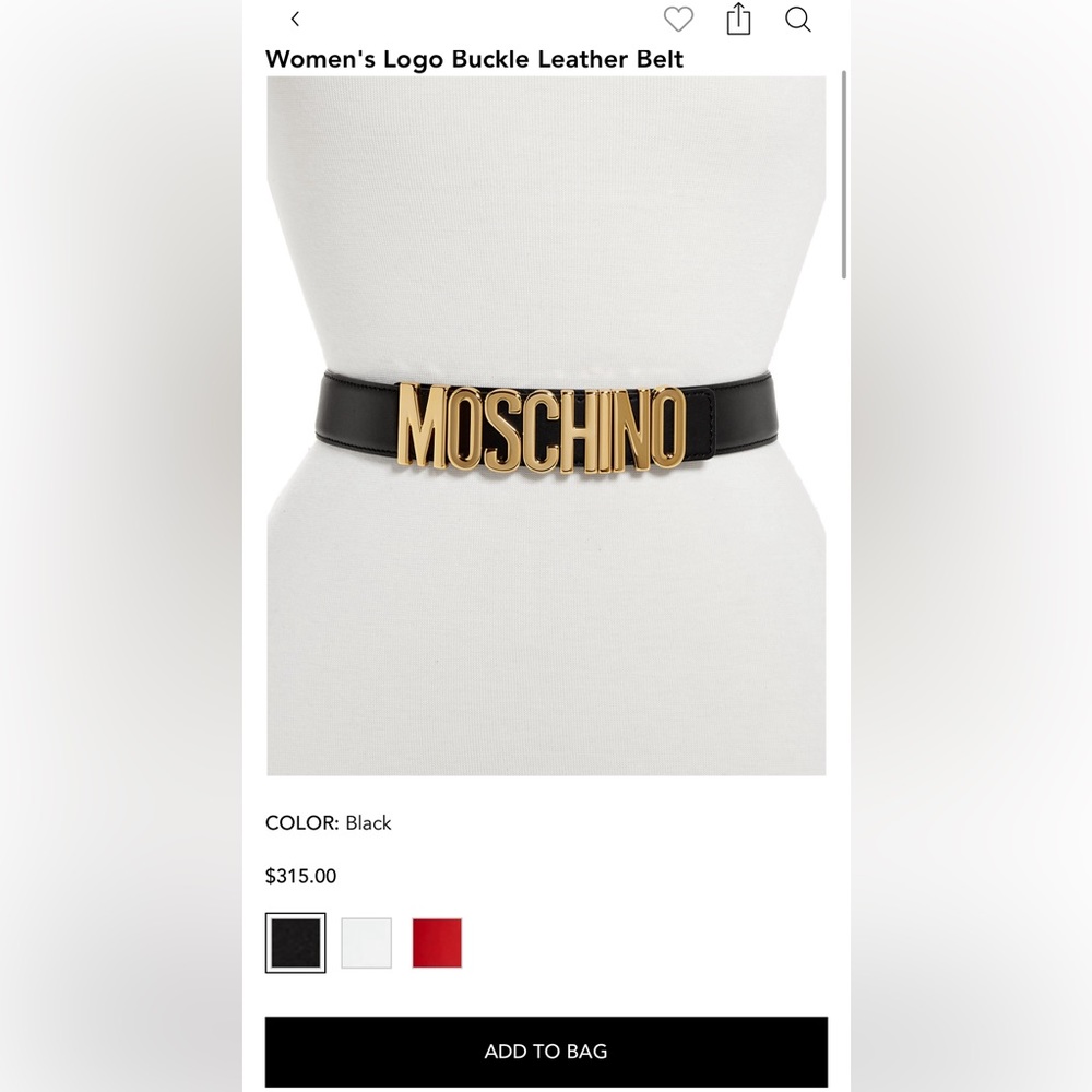 Moschino belt